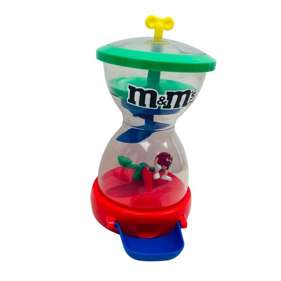 M&M's Collectible Clear Hourglass See Saw and Slide Candy Dispenser "Red" - Picture 2 of 4